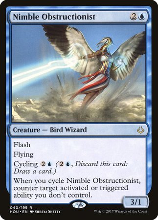 JAPANESE Nimble Obstructionist [Hour of Devastation]