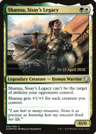 Shanna, Sisay's Legacy (Prerelease Promo) [Dominaria Promos]