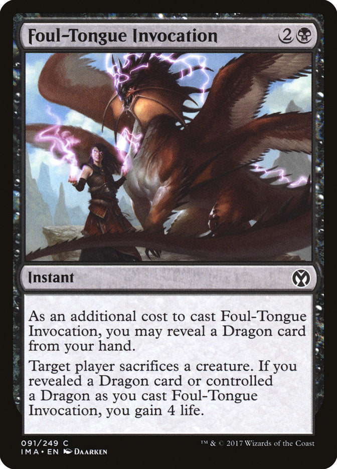 Foul-Tongue Invocation [Iconic Masters] | Oasis Games Chile
