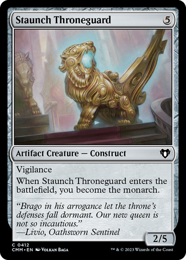 Staunch Throneguard [Commander Masters]