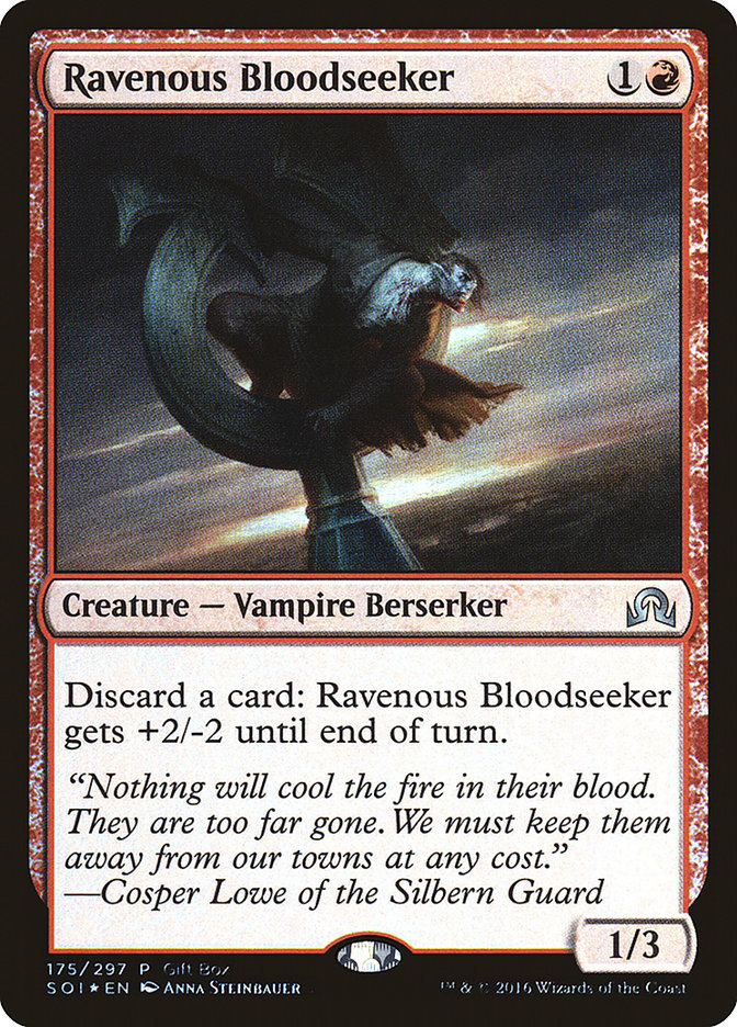 Ravenous Bloodseeker (Gift Box) [Shadows over Innistrad Promos] | Oasis Games Chile