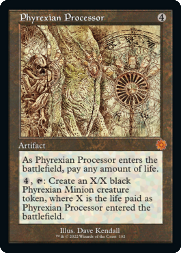 Phyrexian Processor (Retro Schematic) [The Brothers' War Retro Artifacts]