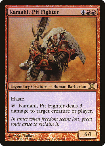 Kamahl, Pit Fighter (Premium Foil) [Tenth Edition]