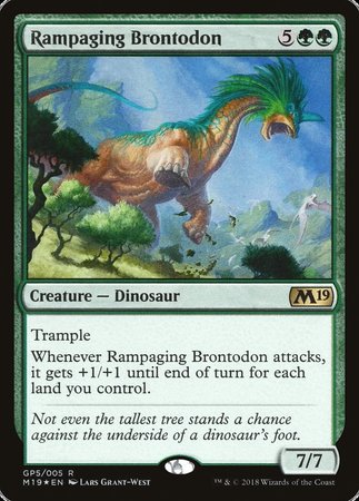 Rampaging Brontodon (2018 Gift Pack) [Core Set 2019 Promos]