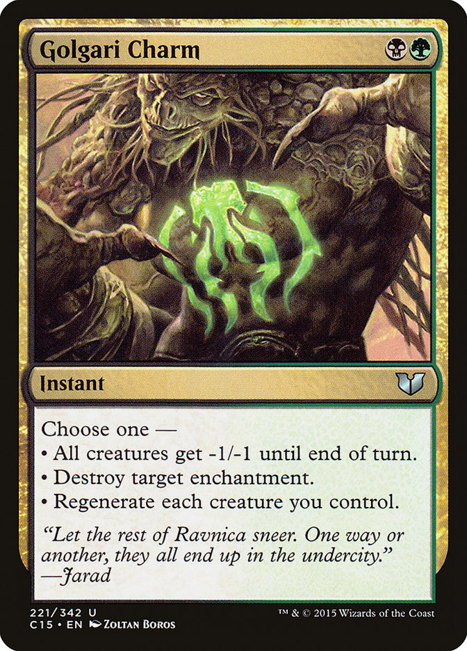 Golgari Charm [Commander 2015] | Oasis Games Chile