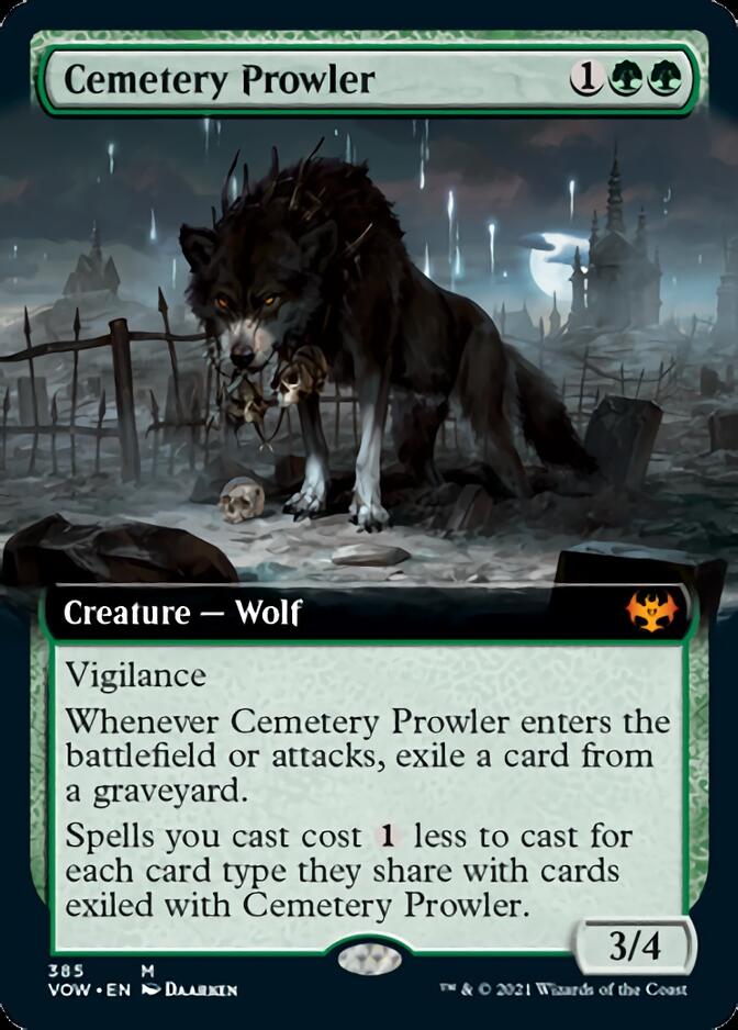 Cemetery Prowler (Extended) [Innistrad: Crimson Vow]