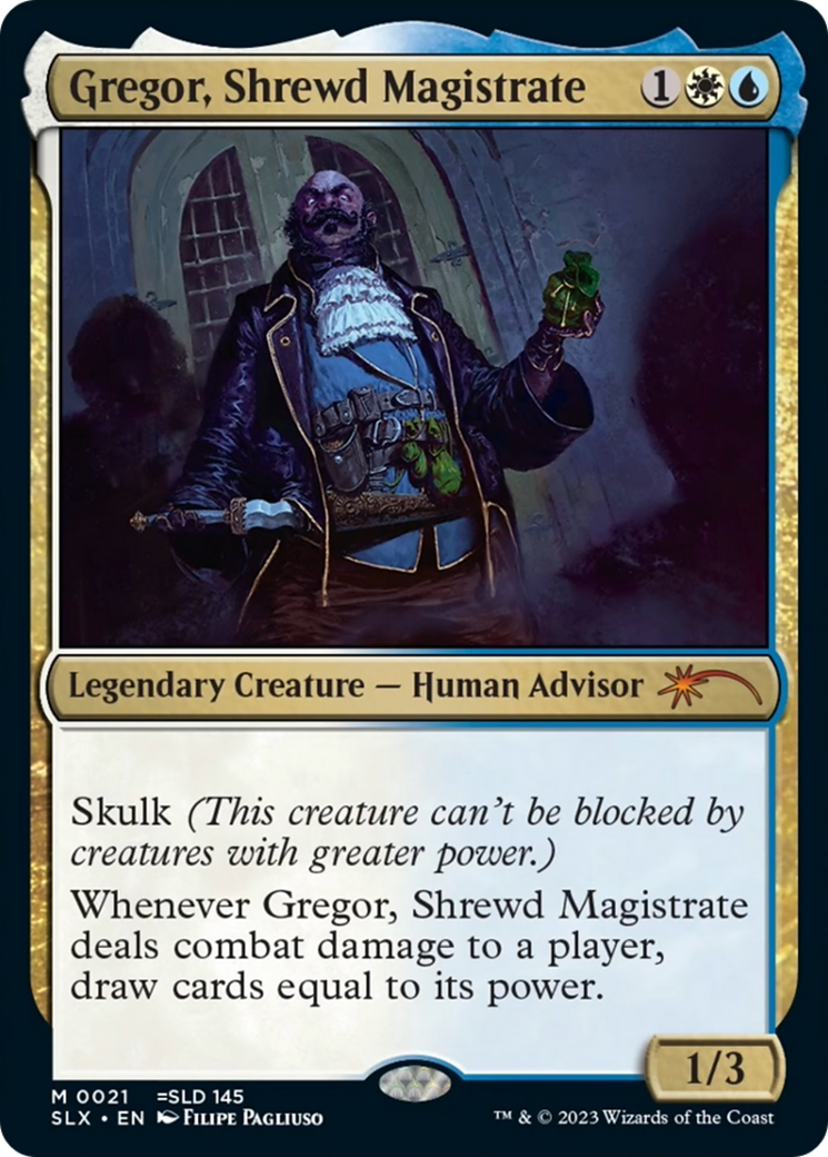 Gregor, Shrewd Magistrate [Secret Lair: Universes Within]