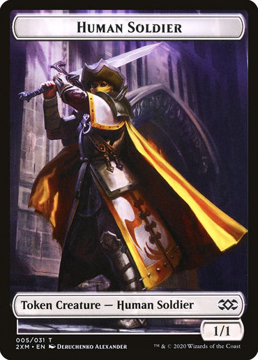 Human Soldier Token [Double Masters]