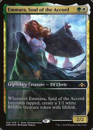 Emmara, Soul of the Accord (Store Championship Promo) [Guilds of Ravnica Promos]