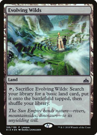 Evolving Wilds (League Promo) [Rivals of Ixalan Promos]