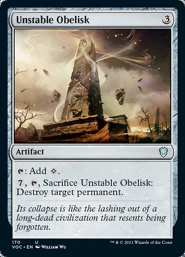 Unstable Obelisk [Innistrad: Crimson Vow Commander]