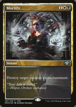 Mortify (FNM Promo) [Ravnica Allegiance Promos]