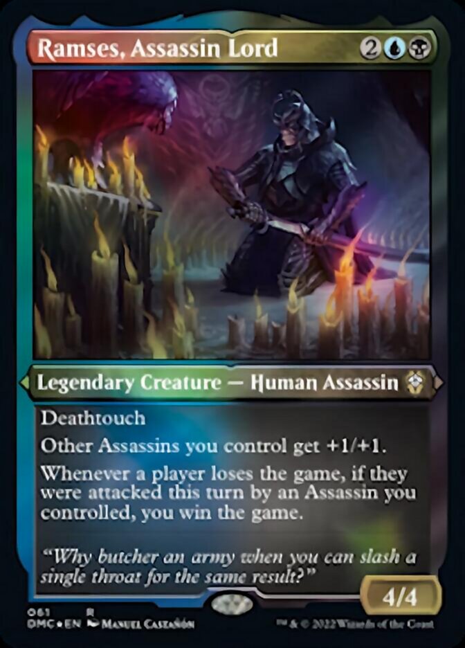 Ramses, Assassin Lord (Foil Etched) [Dominaria United Commander]