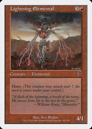 CHINESE Lightning Elemental [Seventh Edition]