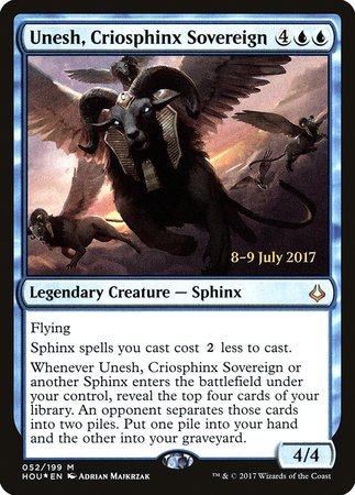 Unesh, Criosphinx Sovereign [Hour of Devastation Promos]