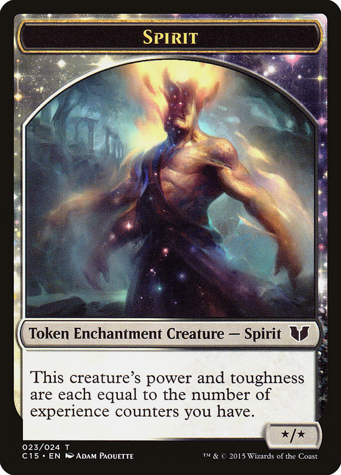 Spirit (023) // Cat Double-sided Token [Commander 2015 Tokens] | Oasis Games Chile