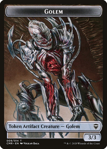 Golem // Rock Token [Commander Legends Tokens]