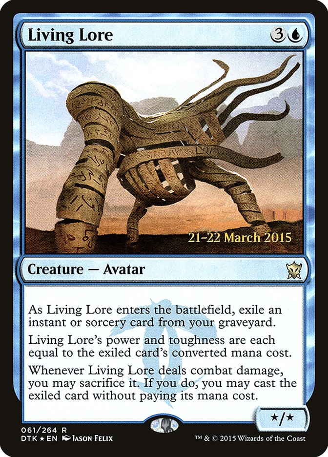 Living Lore  [Dragons of Tarkir Prerelease Promos] | Oasis Games Chile