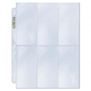 6-Pocket Platinum Page with 2-1/2" X 5-1/4" Pockets