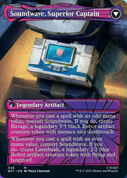 soundwave mtg card Soundwave, Sonic Spy // Soundwave, Superior Captain (Shattered Glass)