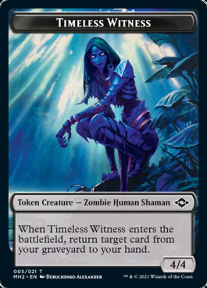 Timeless Witness Token // Treasure Token (#20) [Modern Horizons 2 Tokens]