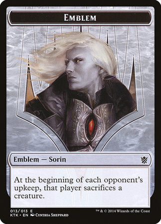 Emblem - Sorin, Solemn Visitor [Khans of Tarkir Tokens]