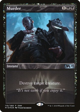 Murder (FNM Promo) [Core Set 2019 Promos]