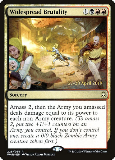 Widespread Brutality  [War of the Spark Prerelease Promos]
