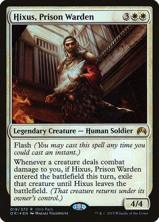 Hixus, Prison Warden [Magic Origins Promos]