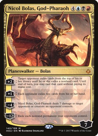 JAPANESE Nicol Bolas, God-Pharaoh [Hour of Devastation]