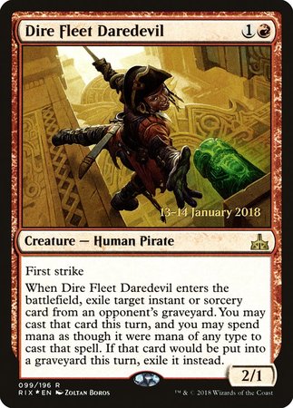 Dire Fleet Daredevil [Rivals of Ixalan Promos]