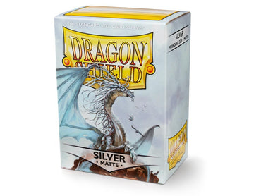 Dragon Shield Matte Sleeve - Silver 100ct