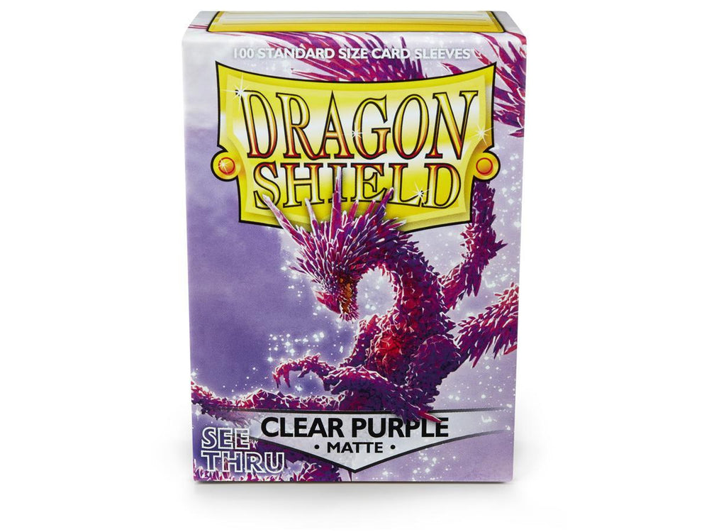 Dragon Shield Matte Sleeve - Clear Purple ‘Racan’ 100ct