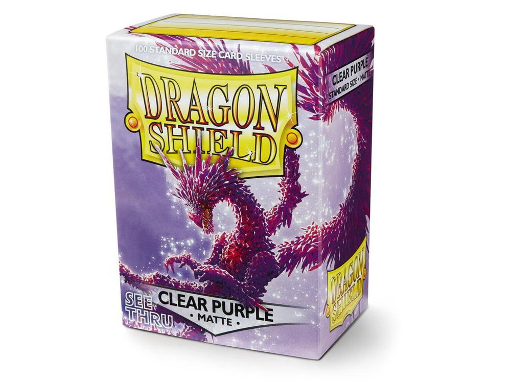 Dragon Shield Matte Sleeve - Clear Purple ‘Racan’ 100ct