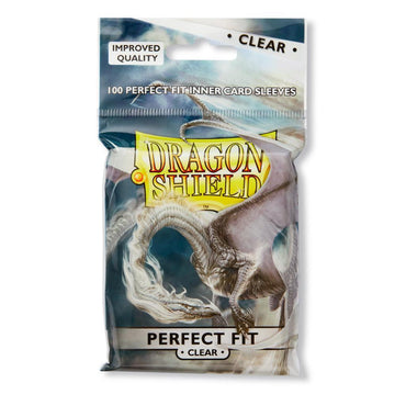 Dragon Shield Perfect Fit Sleeve - Clear (Toploader) ‘Sanctus’ 100ct