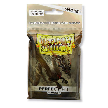 Dragon Shield Perfect Fit Sleeve - Smoke (Toploader) ‘Fuligo’ 100ct