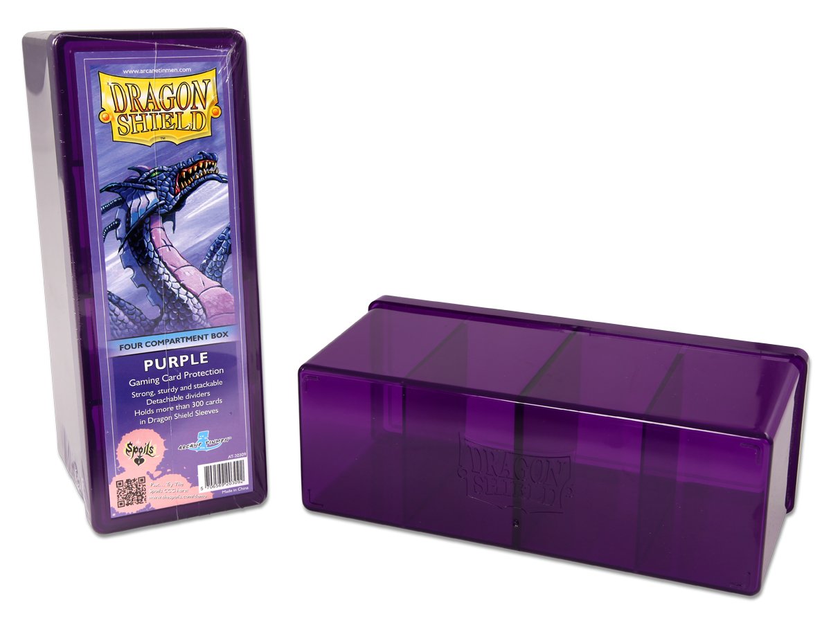 Dragon Shield Four Compartment Box – Purple