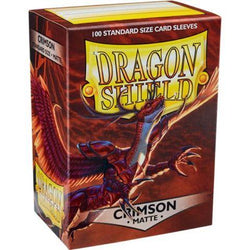 Dragon Shield Matte Sleeve - Crimson 100ct