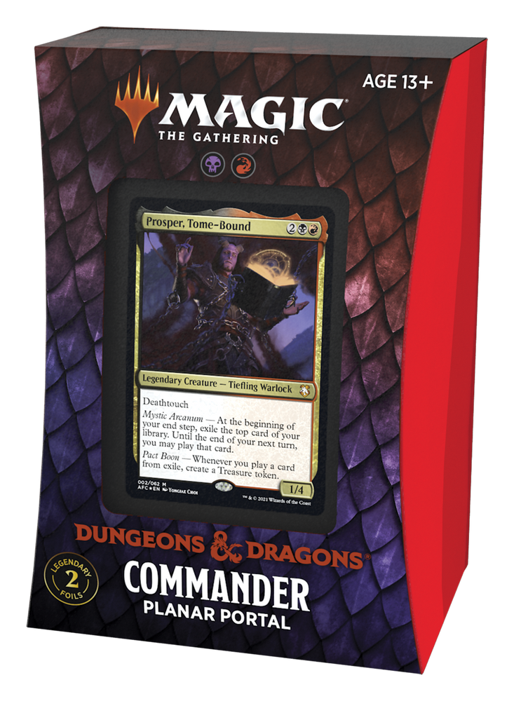 Magic The Gathering Adventures in The Forgotten Realms Commander Deck –  Dungeons of Death (White-Blue-Black)