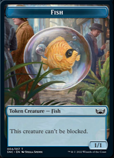 Fish // Dog Double-sided Token [Streets of New Capenna Tokens]