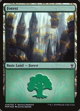 Forest - Selesnya (A09) [GRN Ravnica Weekend]