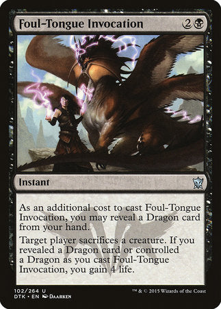 Foul-Tongue Invocation [Dragons of Tarkir]
