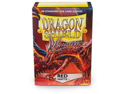 Dragon Shield Matte Sleeve - Red 100ct