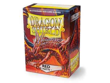 Dragon Shield Matte Sleeve - Red 100ct