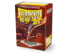 Dragon Shield Matte Sleeve - Crimson 100ct