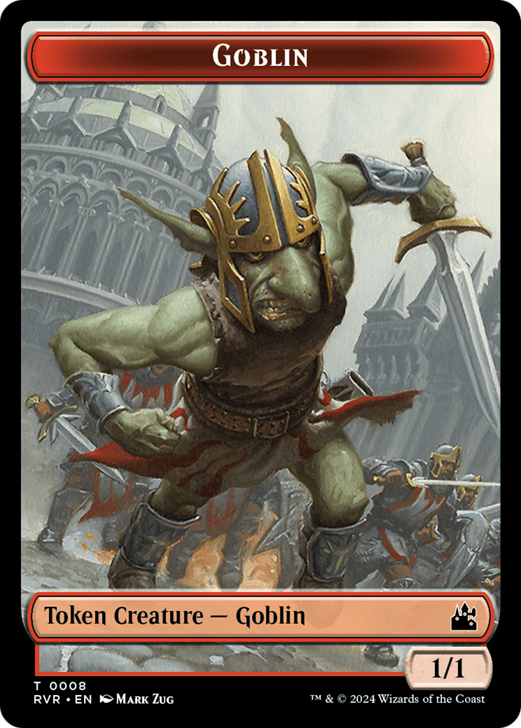 Goblin (0008) // Angel (0002) Double-Sided Token [Ravnica Remastered Tokens]