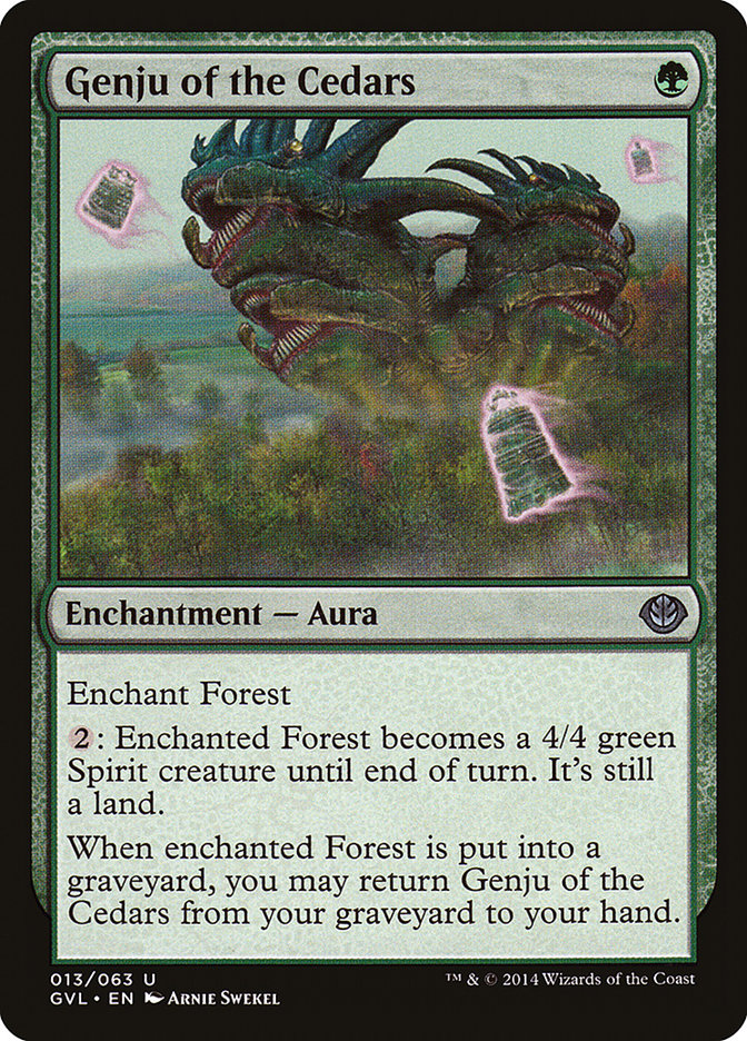 Genju of the Cedars (Garruk vs. Liliana) [Duel Decks Anthology] | Oasis Games Chile