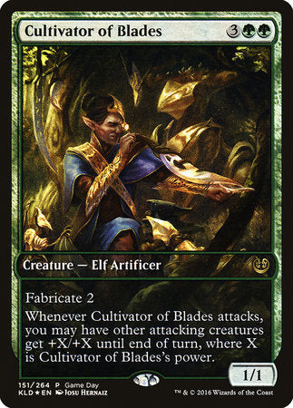 Cultivator of Blades (Game Day) [Kaladesh Promos]