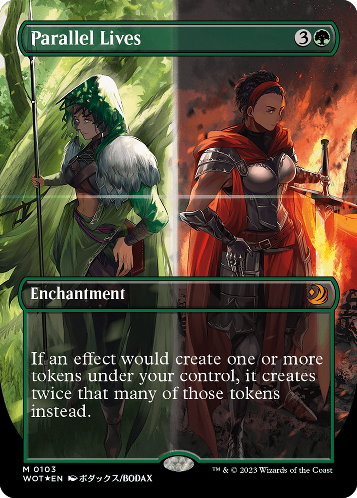 Parallel Lives (Anime Borderless) (Confetti Foil) [Wilds of Eldraine: Enchanting Tales]
