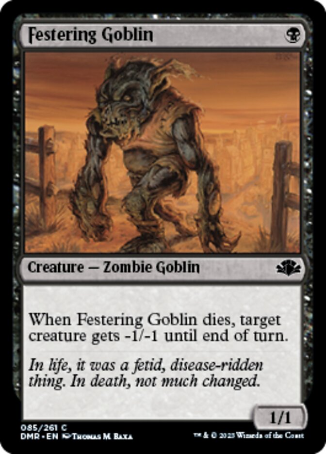 Festering Goblin [Dominaria Remastered]